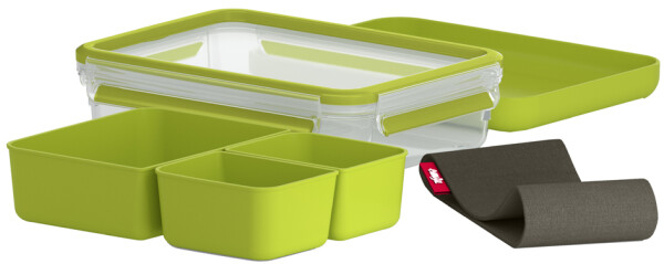 emsa Lunchbox CLIP & GO, 1,20 Liter, transparent grün