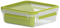 emsa Sandwichbox CLIP & GO, 0,85 Liter, transparent grün