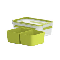 emsa Snackbox CLIP & GO, 1,0 Liter, transparent grün