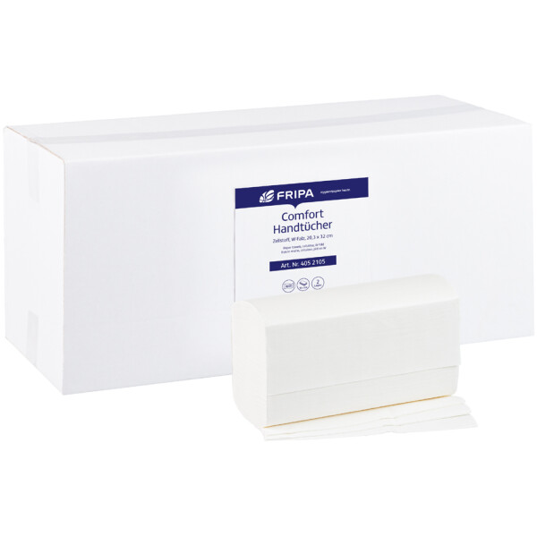 Fripa Handtuchpapier COMFORT, 203 x 240 mm, Z-Falz, hochwei&szlig;