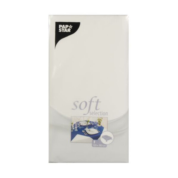 STARPAK Tischdecke "soft selection", gefaltet, creme