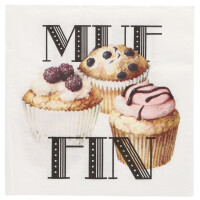 PAPSTAR Motiv-Servietten "Cupcakes", 330 x 330 mm