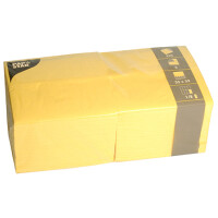 PAPSTAR Bistro-Servietten, 330 x 330 mm, 3-lagig, gelb
