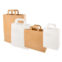 PAPSTAR Papier-Tragetasche, 320 x 170 x 440 mm, weiß