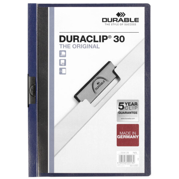 DURABLE Klemmhefter DURACLIP ORIGINAL 30, DIN A4, petrol