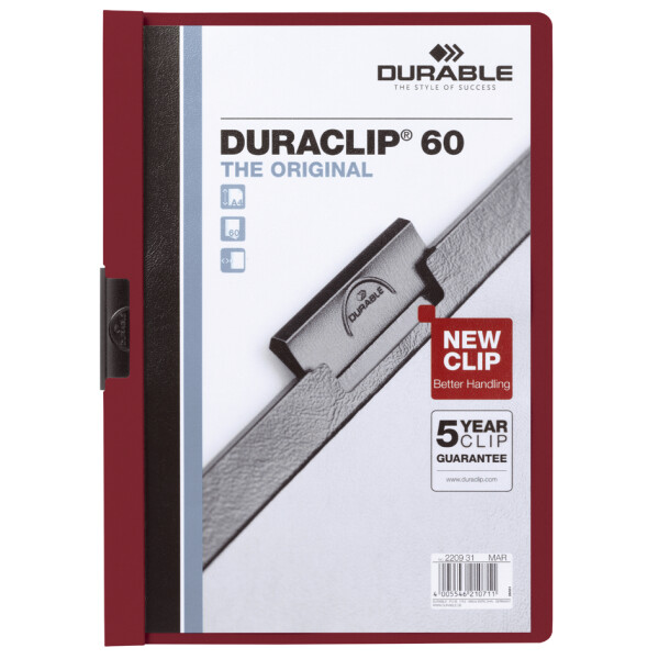 DURABLE Klemmhefter DURACLIP ORIGINAL 60, DIN A4, dunkelblau
