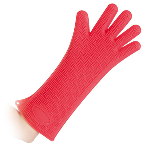 HYGOSTAR Silikon-Handschuh "HEATBLOCKER", rot, Länge: 350 mm