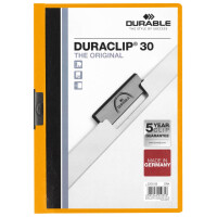 DURABLE Klemmhefter DURACLIP ORIGINAL 30, DIN A4, gelb