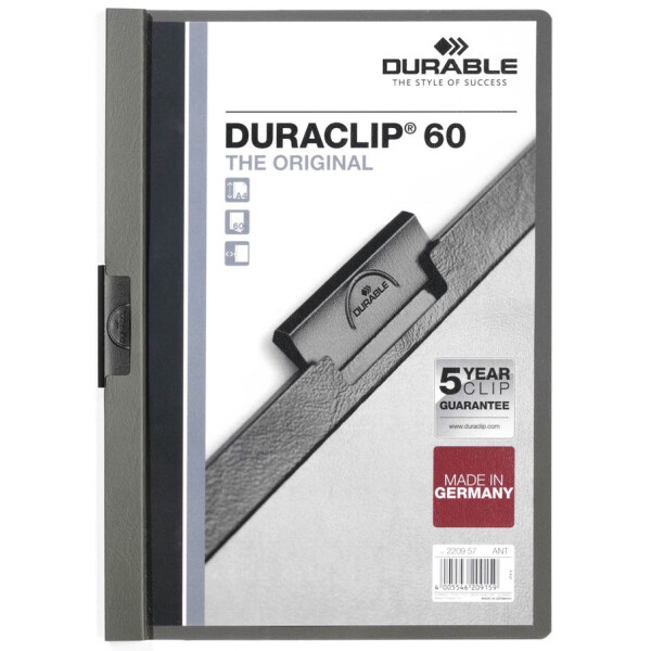DURABLE Klemmhefter DURACLIP ORIGINAL 60, DIN A4, blau