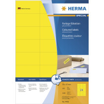 HERMA Universal-Etiketten SPECIAL, 210 x 297 mm, gelb