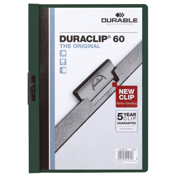 DURABLE Klemmhefter DURACLIP ORIGINAL 60, DIN A4, grau