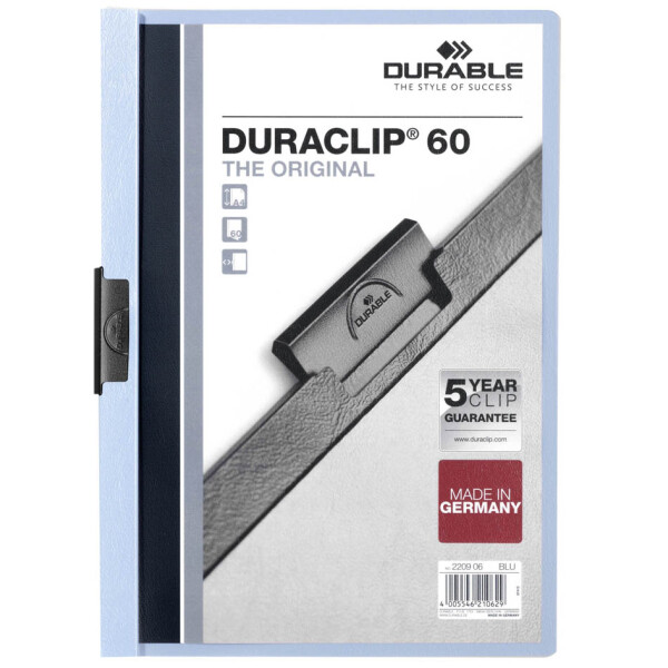 DURABLE Klemmhefter DURACLIP ORIGINAL 60, DIN A4, grau
