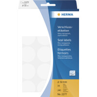 HERMA Verschlußetiketten, Durchmesser: 32 mm,...