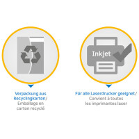 HERMA Wetterfeste Inkjet Folien-Etiketten, 63,5 x 29,6 mm