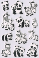HERMA Sticker MAGIC "Panda- und Zebrafamilien",...
