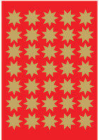 HERMA Weihnachts-Sticker DECOR "Sterne", 15 mm,...