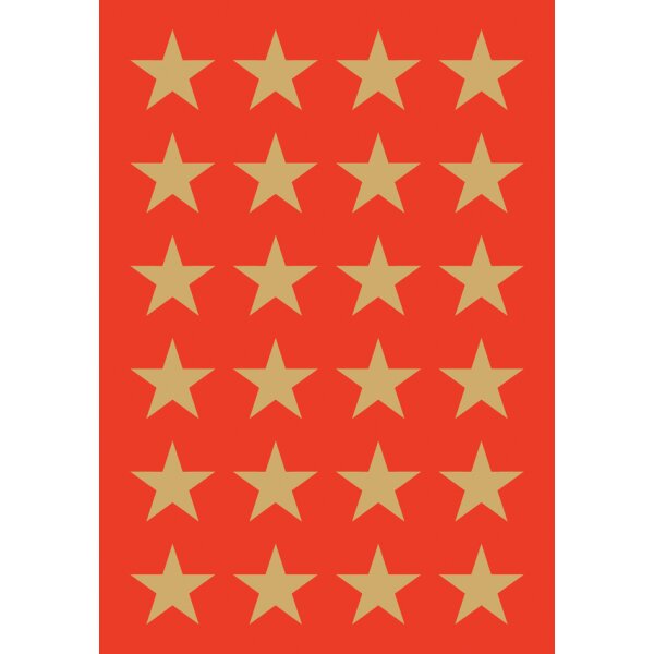 HERMA Weihnachts-Sticker DECOR "Sterne", sortiert, gold