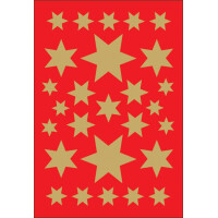 HERMA Weihnachts-Sticker DECOR "Sterne",...