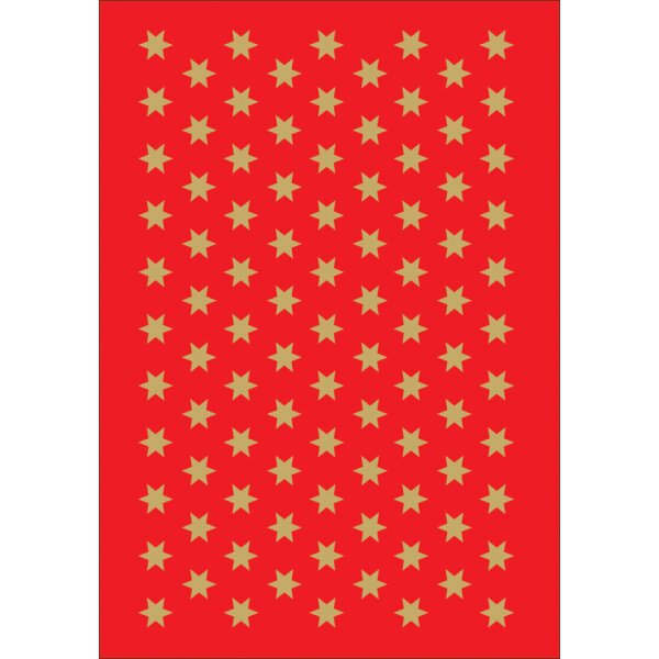 HERMA Weihnachts-Sticker DECOR "Sterne", 16 mm, gold