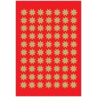 HERMA Weihnachts-Sticker DECOR "Sterne", 16 mm, gold
