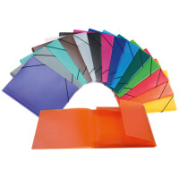 HERMA Eckspannermappe, PP, DIN A4, grau-transluzent