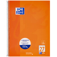 Oxford Collegeblock, DIN A4+, blanko, 80 Blatt, orange