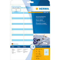 HERMA Namens-Etiketten SPECIAL, 63,5x29,6 mm, Streifen blau