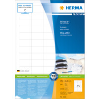 HERMA Universal-Etiketten PREMIUM, 66 x 25,4 mm, weiß