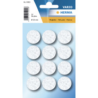 HERMA Filzgleiter, Durchmesser: 22 mm, schwarz