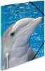 HERMA Eckspannermappe "Delfine", aus PP, DIN A3