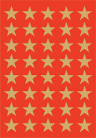 HERMA Weihnachts-Sticker DECOR "Sterne", 13 mm,...