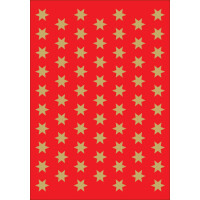 HERMA Weihnachts-Sticker DECOR "Sterne", 15 mm,...
