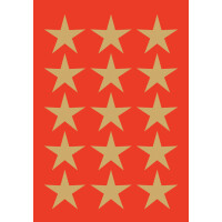 HERMA Weihnachts-Sticker DECOR "Sterne", 22 mm,...