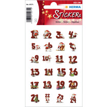 HERMA Weihnachts-Sticker DECOR "Lebkuchenzahlen"