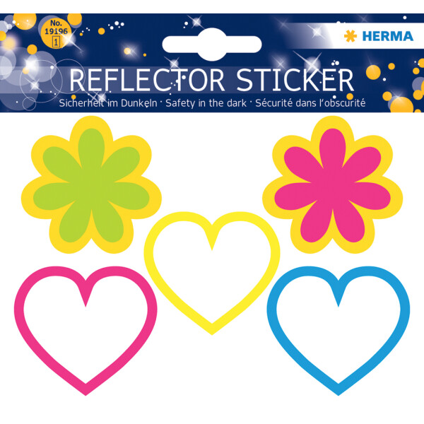 HERMA Reflektorsticker "Herzen + Blumen"