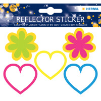 HERMA Reflektorsticker "Herzen + Blumen"