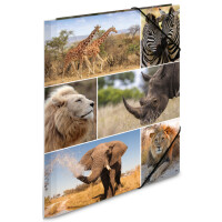 HERMA Eckspannermappe "Afrika Tiere", aus...