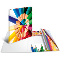 HERMA Eckspannermappe "Farben", aus Karton, DIN A4