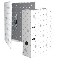 HERMA Motivordner "Stars", Grau mit...