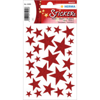 HERMA Weihnachts-Sticker MAGIC "Sterne rot",...