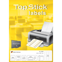 TOP STICK Universal-Etiketten, 38,1 x 21,2 mm, 100 Blatt