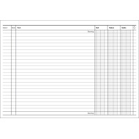 RNK Verlag Kontokorrentkarte, DIN A5 quer, weiß