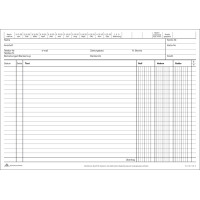 RNK Verlag Kontokorrentkarte, DIN A5 quer, weiß