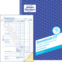 AVERY Zweckform Formularbuch "Kassenbericht",...