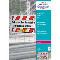 AVERY Zweckform Folien A4, weiß, beschichtet,...