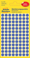 AVERY Zweckform Markierungspunkte, ablösbar, 18 mm, blau