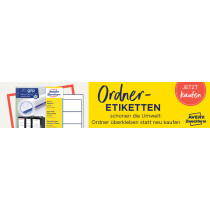 AVERY Zweckform Ordnerrücken-Etiketten, 61 x 192 mm, gelb