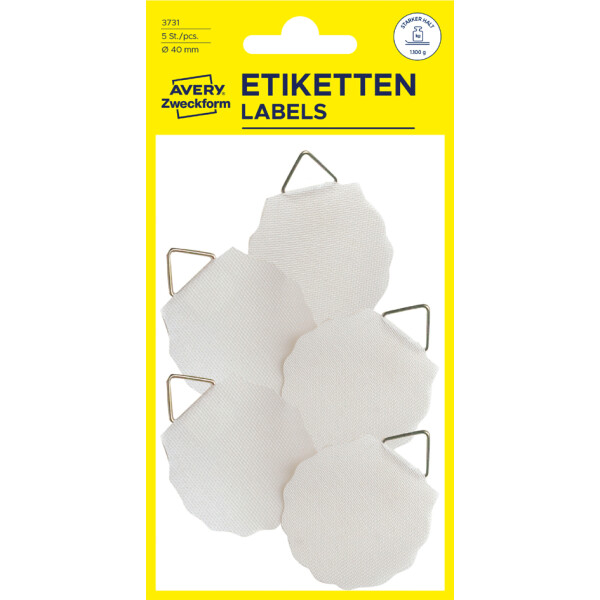 AVERY Zweckform Bildaufhänger, Durchmesser: 40 mm, weiß