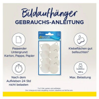 AVERY Zweckform Bildaufhänger, Durchmesser: 40 mm, weiß