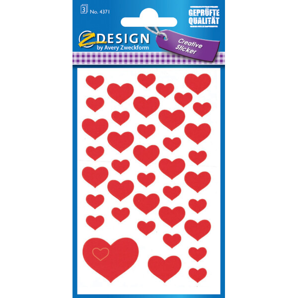 AVERY Zweckform ZDesign Sticker CREATIVE "Gl&uuml;cksbringer"